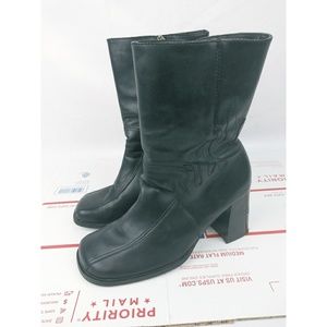 Harley Davidson Women's leather black boots sz 7.5